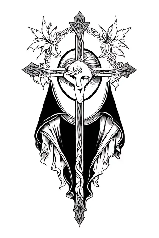 Crucifed Nun