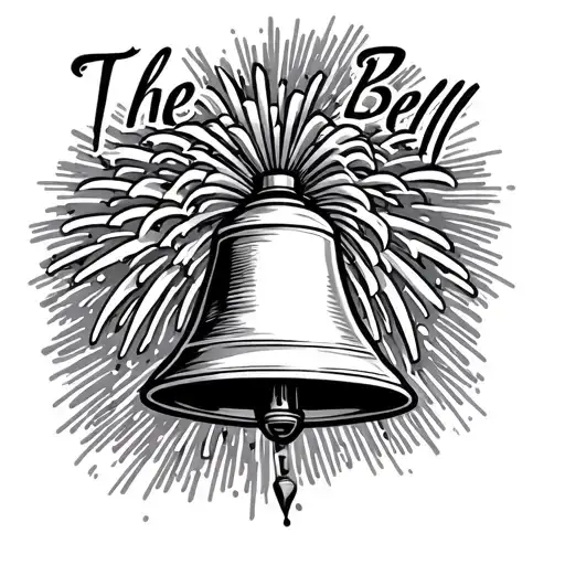 Fireworks Exploding With The Name Bell Written