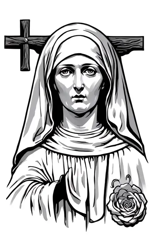 Crucifed Nun