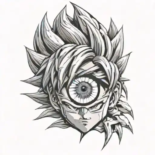 Goku Ultra Instinct Eye Portrait