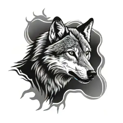 Wolf Clawing Skin Arm