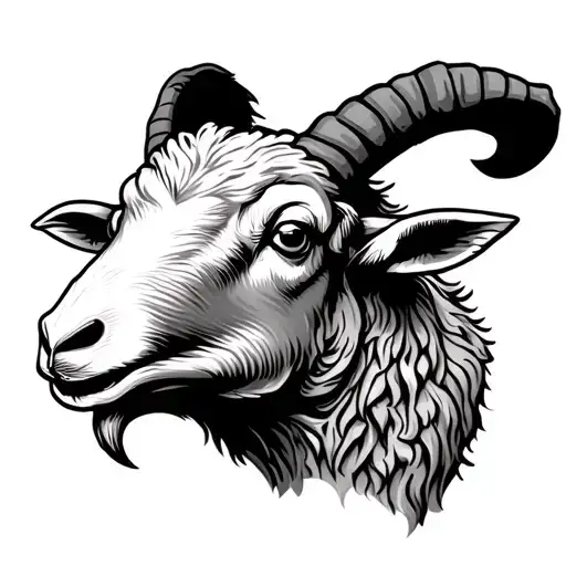 Agressive Sheep Head