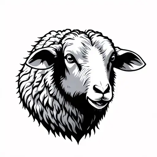 Agressive Sheep Head