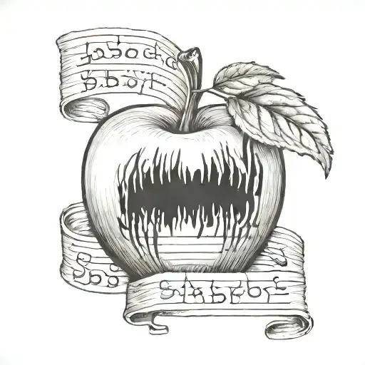 The Lyrics To Sabatoge By The Beastie Boys In The Shape Of An Apple