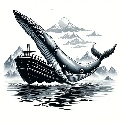 Flying Whale Mountains River Boat