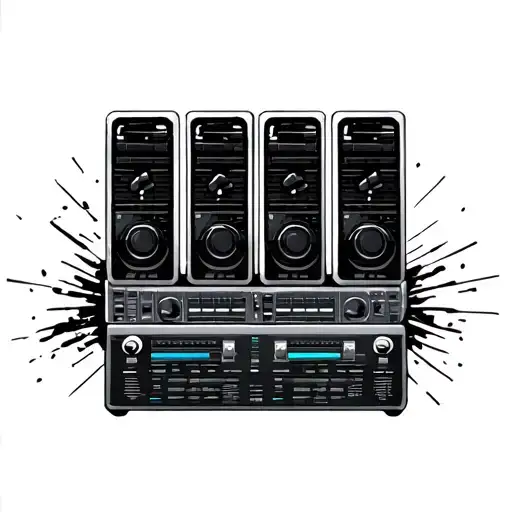 Four Bars Representing Music From A Dj Perspective