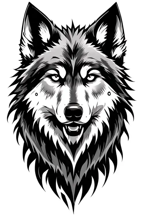 Norse Wolf Head