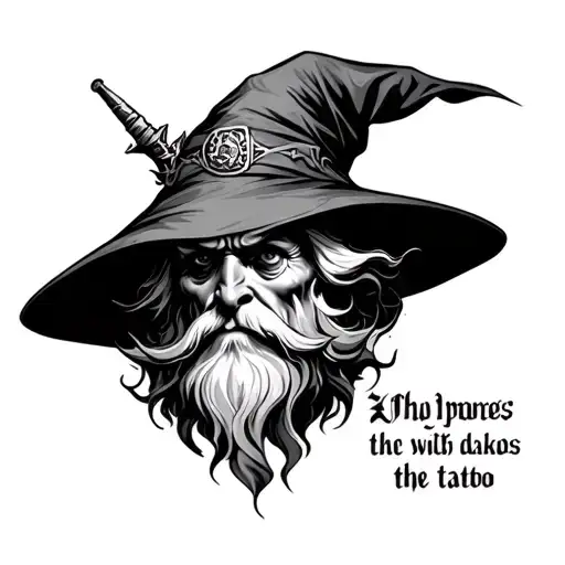 A Wizard With A Dobble Face Made