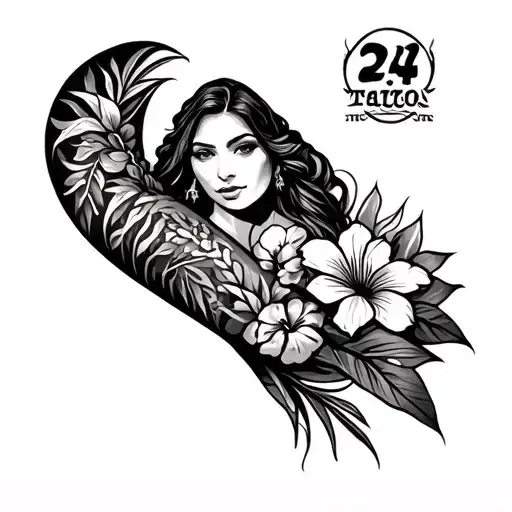 Hawaiian Tatoo Arm Sleeve