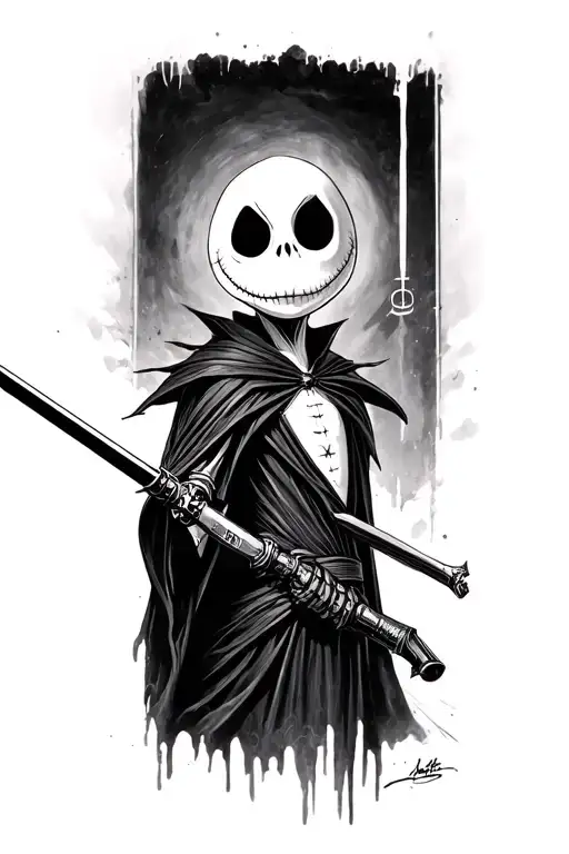 Jack Skellington As A Jedi