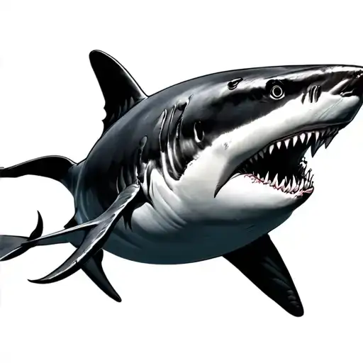 Sharks Swimming Gracefully