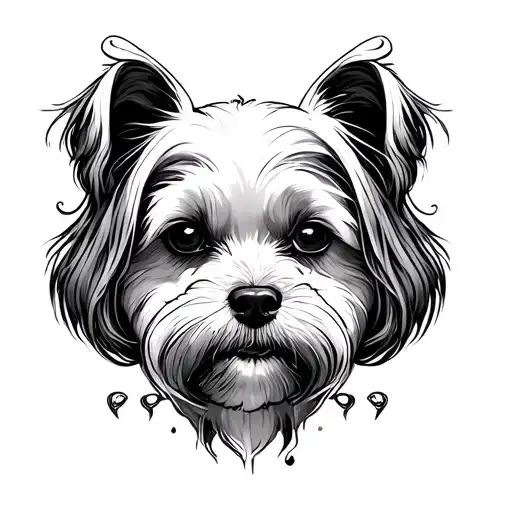 Maltese Line Art