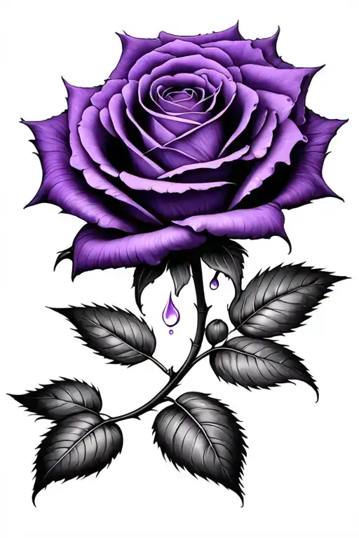 Silent Thoughts Tears Unseen Wish Your Absence Was Only A Dream With A Purple Rose