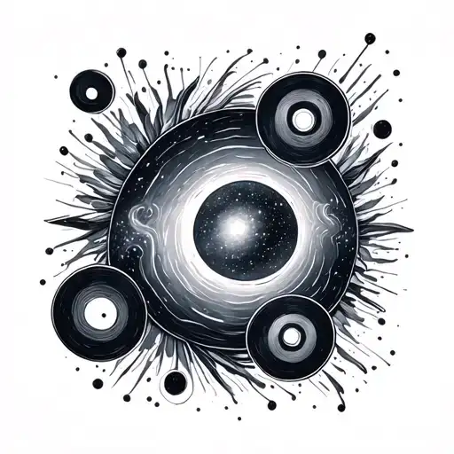 Sound Vibration Frequency Galaxy Filled With Gongs