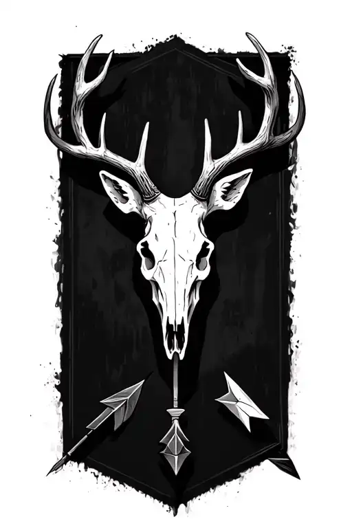 Arrow With A Deer Skull