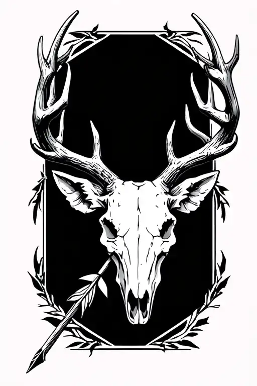 Arrow With A Deer Skull