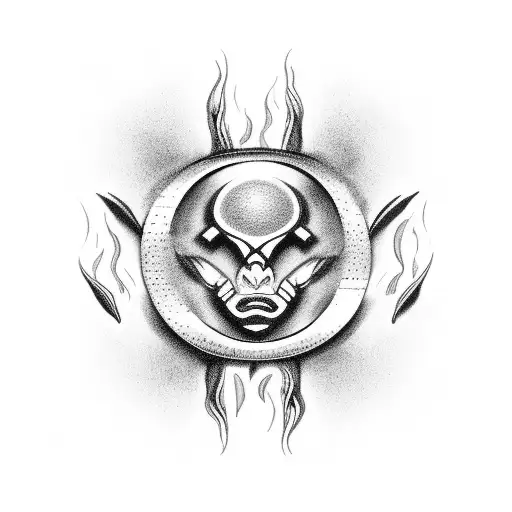 Symbolic Representation Of Fire Merging With Technology