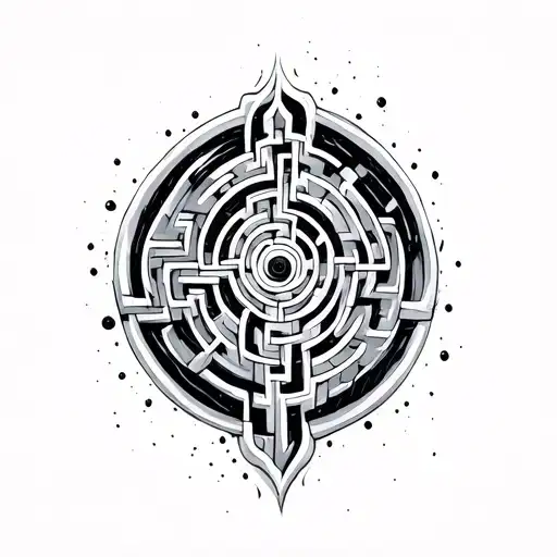 Maze Tattoo Design