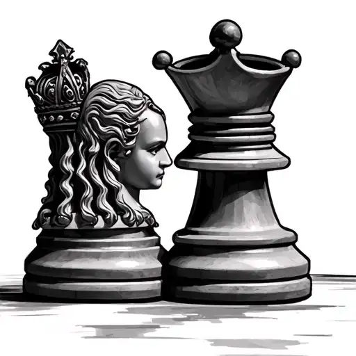 King And Queen Chess Piece