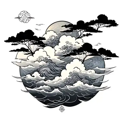 Japanese Clouds Back