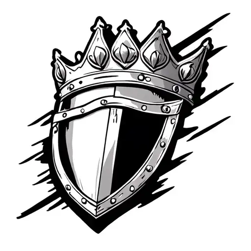 Princess Crown And Warrior Shield