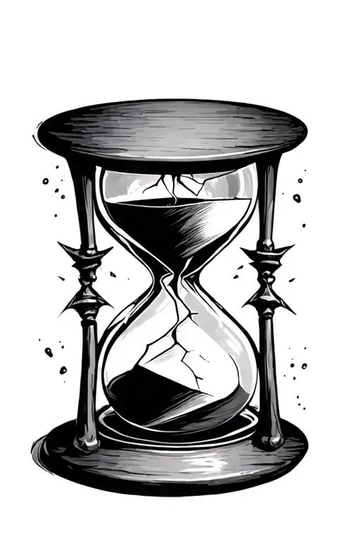 Hourglass Broken Remberance