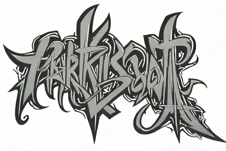 The Word Parkinsons In Graffiti Font The Letters