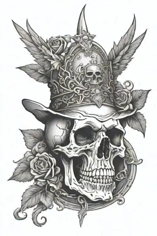 Skull Sic Parvis Magna