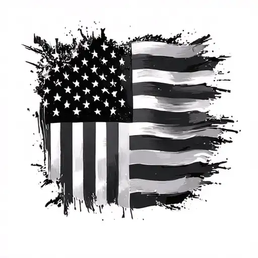 Gps Coordinates American Flag Feminine