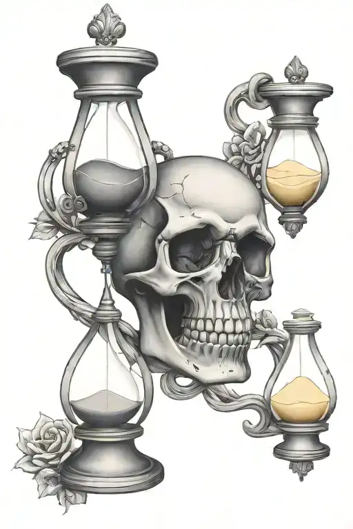 Skull Hourglass