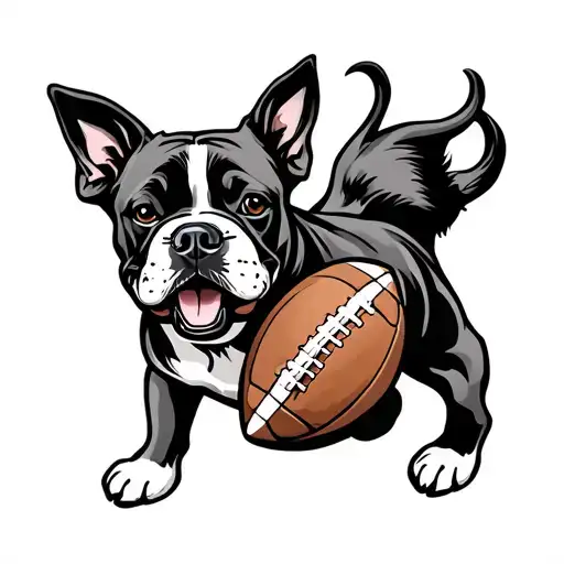 Football Dog God Love