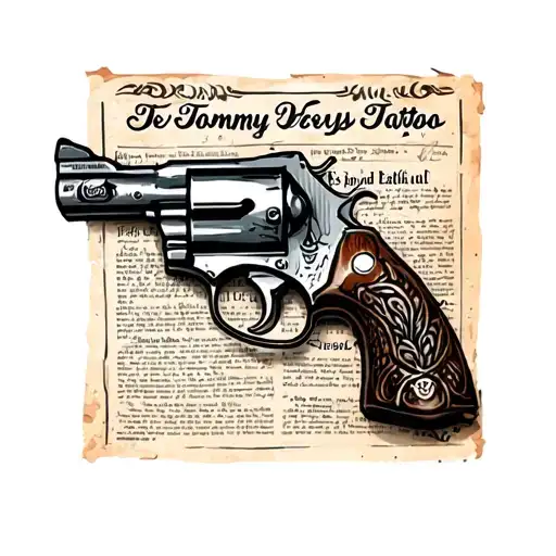 Gangster Newspaper Tommy Gun Surrounded