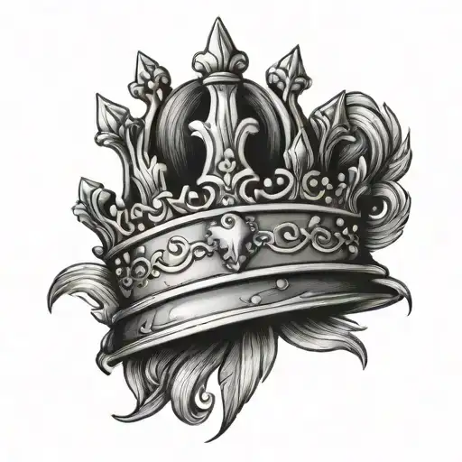 Roman Empire King Crown Around The Forearm