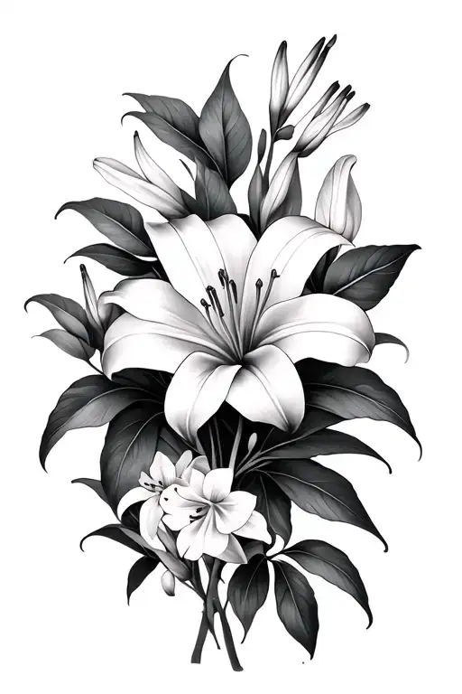 Lily's And Jasmine Flowers