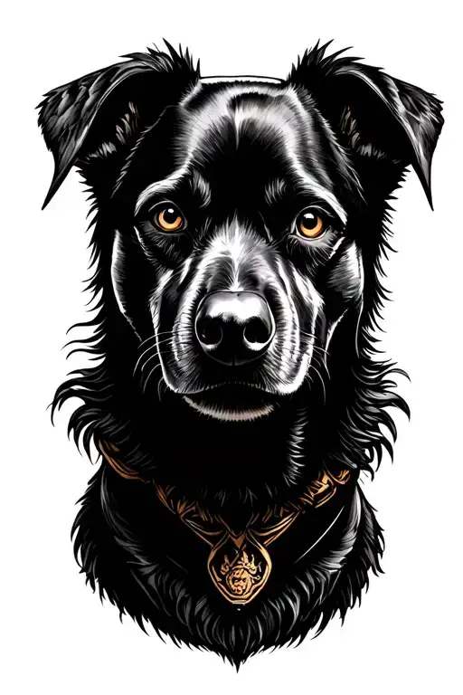 Belgian Dog And Crow And Joker Face