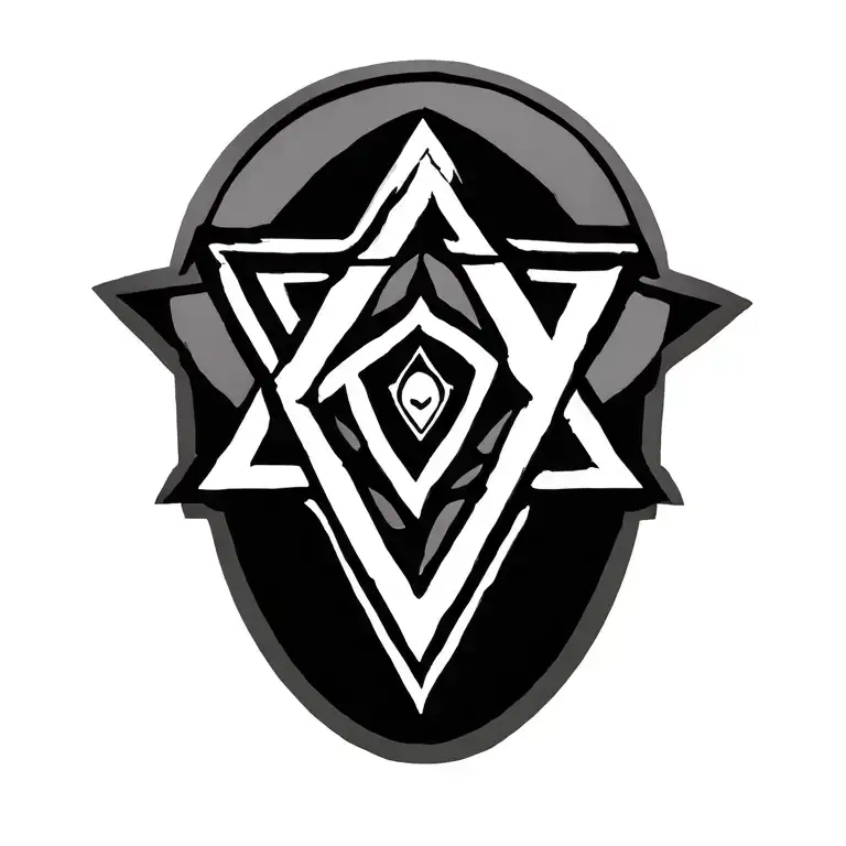 Star Of David With Hamsa Symbol