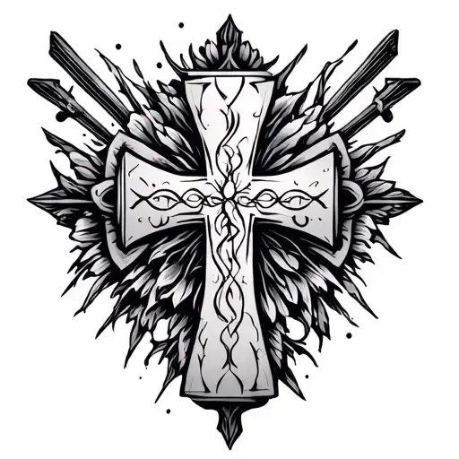 Cross Design Model Posing
