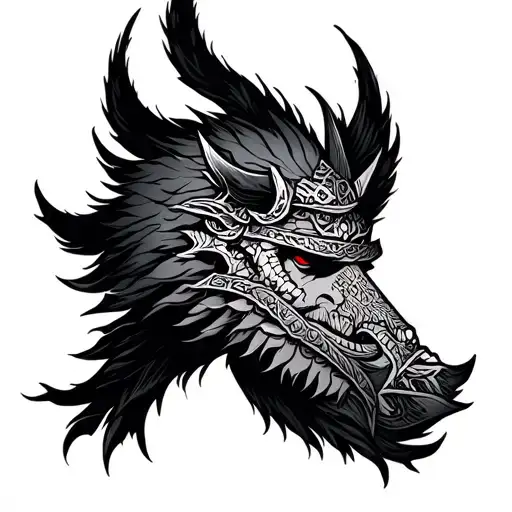 Norse And Japanese Arm Sleeve