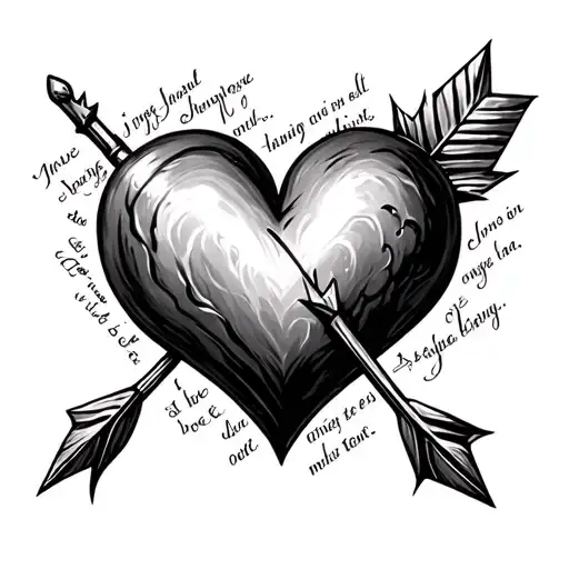 Heart With Arrow And Lyrics