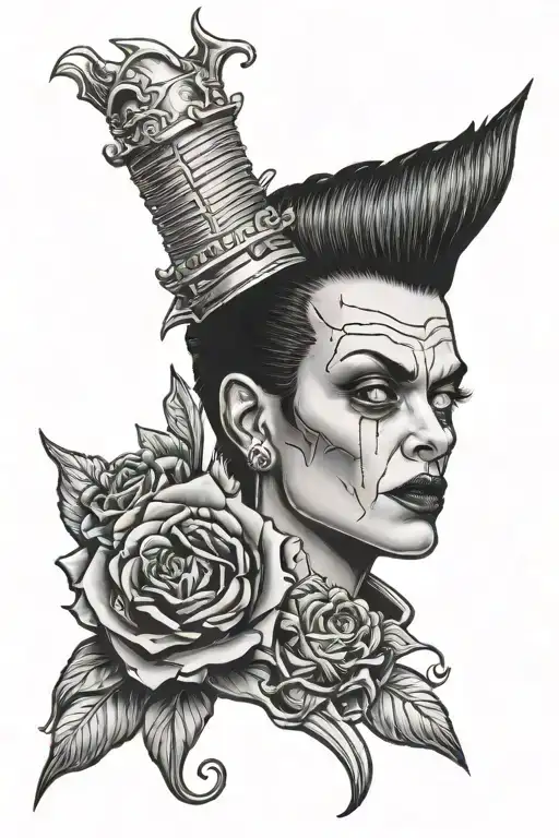 Bride Frankenstein Candle Dagger