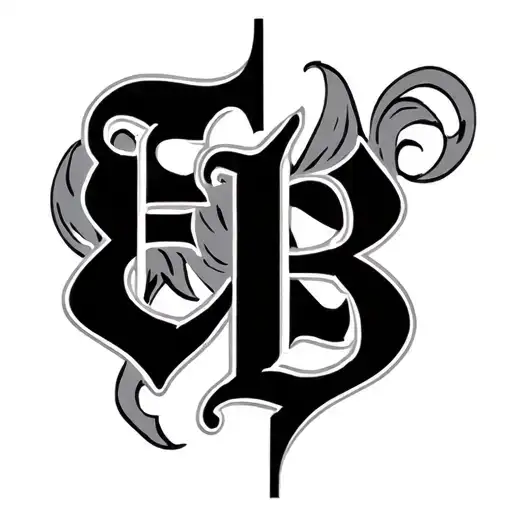 Letters E And B