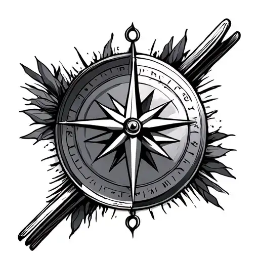 Compass Rose Anker Skis