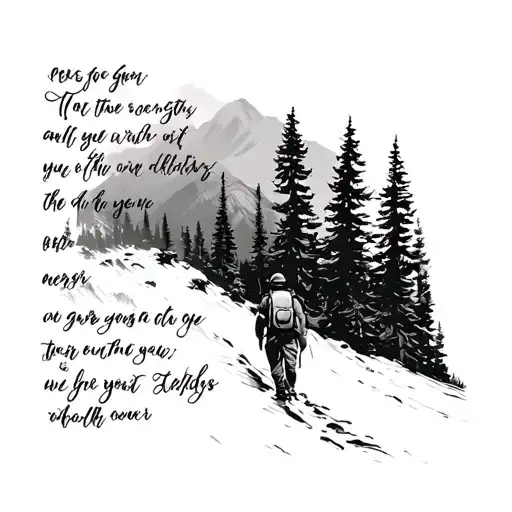 Hiking And Scripture Verses Flowing