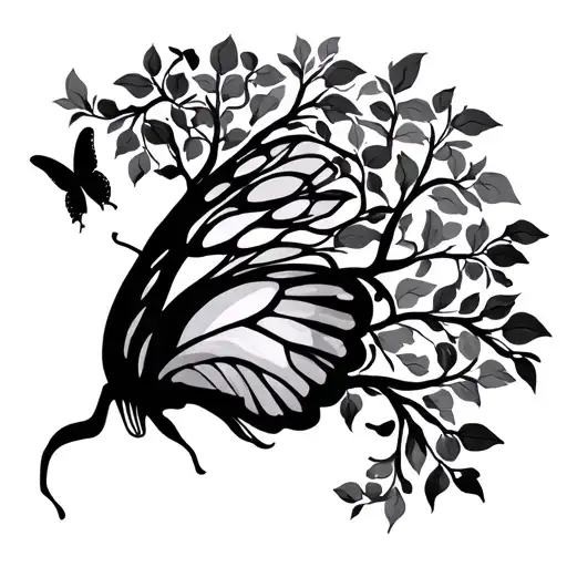 Butterfly Tree Of Life Simple