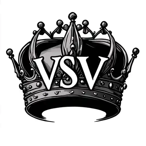 A Crown With Vsv Inside Symbolizing