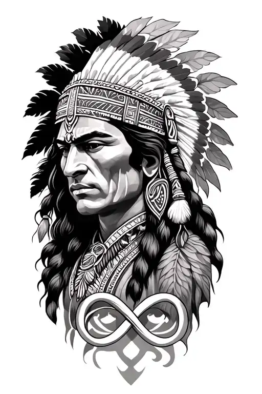 A Tattoo That Covers My Current Tattoo Of An Indian Leon And An Infinity