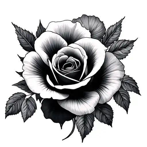 Roses And Pansy Flowrs