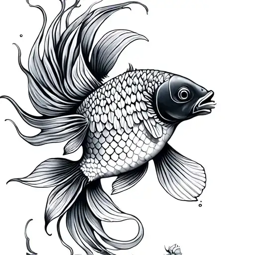 Pisces Mandala Koi Fish