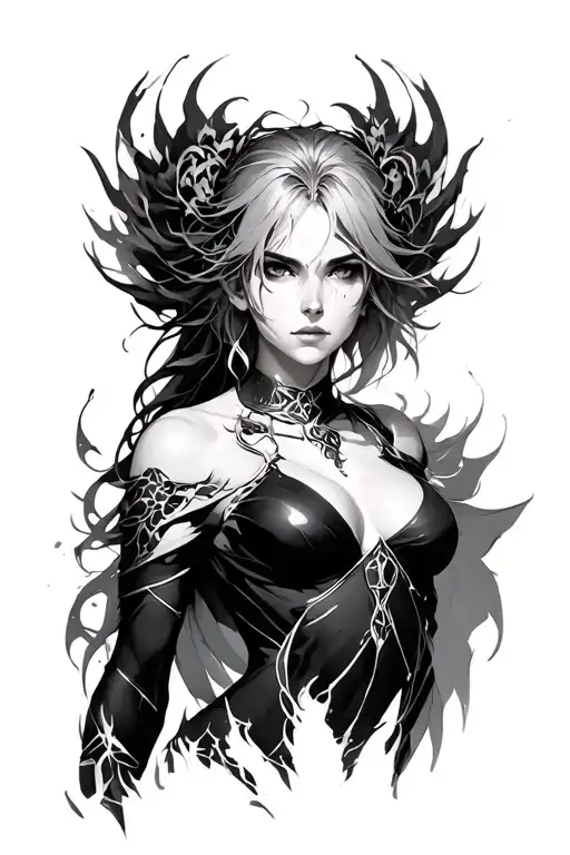 Terra From Final Fantasy 6 In Both Human And Her Esper Form