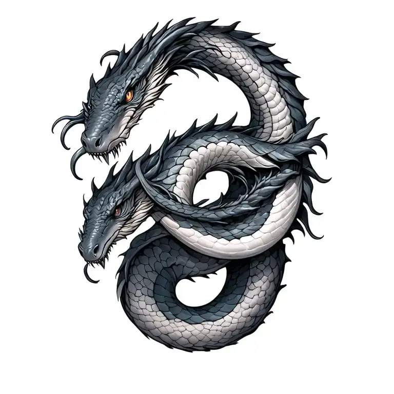 Sea Serpent Wrapped Around Arm